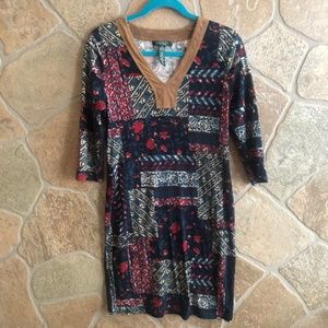 Lauren Ralph Lauren patchwork dress. Size M